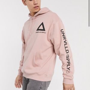 ASOS DESIGN oversized hoodie in pink